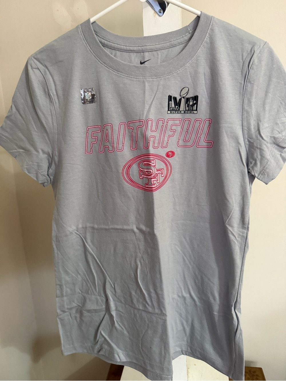 New Nike San Francisco 49ers Super Bowl LVIII Faithful Tee Shirt